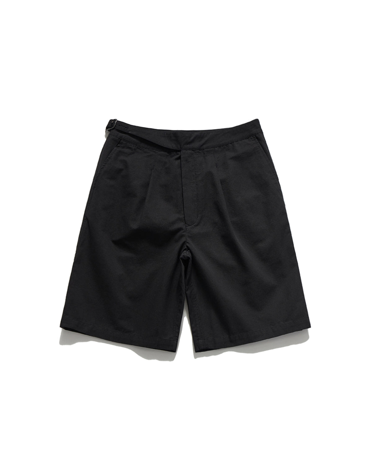 Eastlogue - Single Belted Bermuda Shorts (Black) product image 1 | TRAB K-Fashion Australia