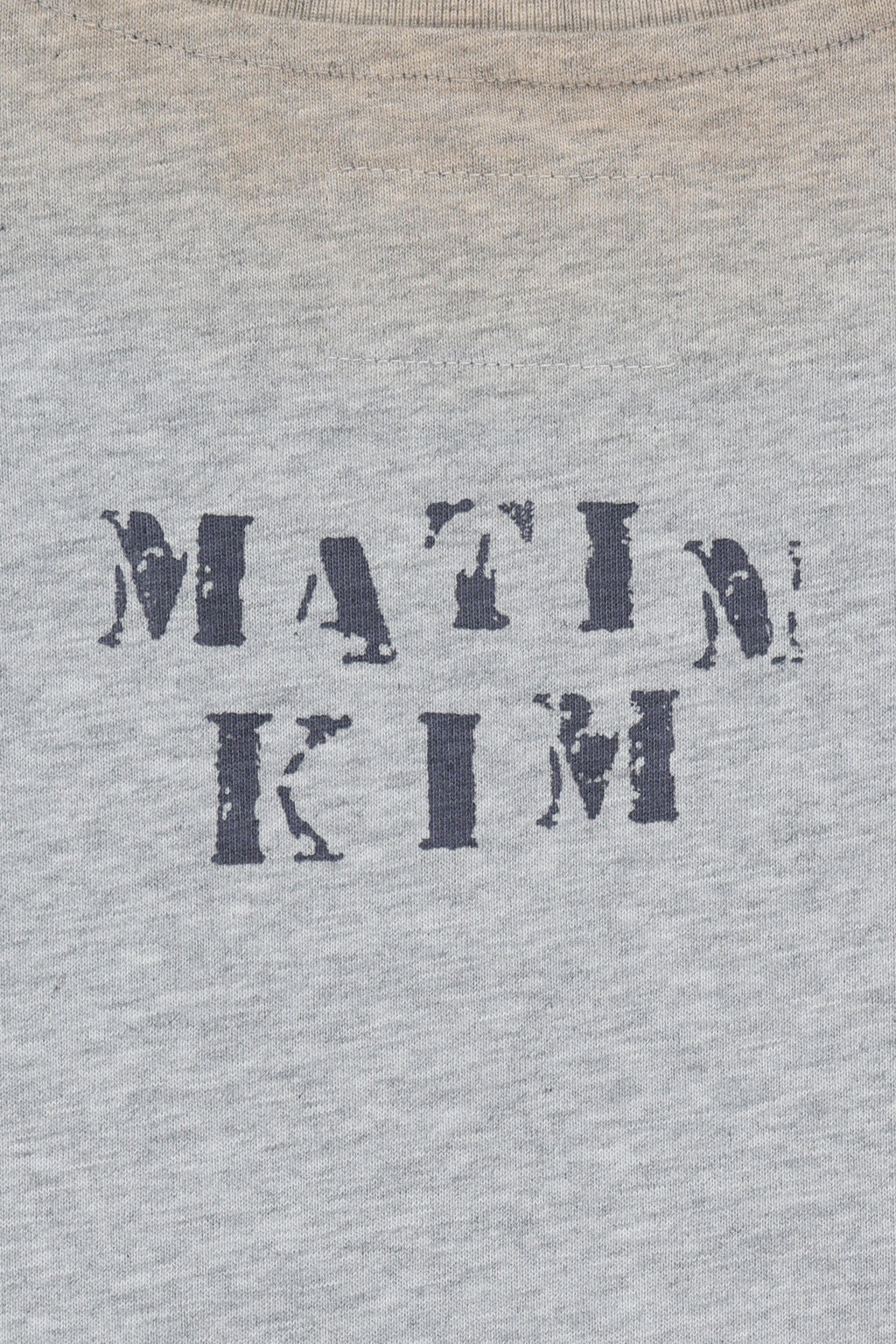 Matin Kim - Dust Washed Logo Layered Top (Grey) product image 6 | TRAB K-Fashion Australia