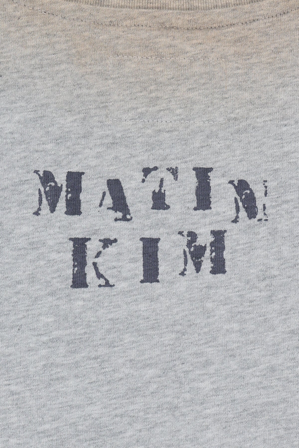 Matin Kim - Dust Washed Logo Layered Top (Grey) product image 6 | TRAB K-Fashion Australia