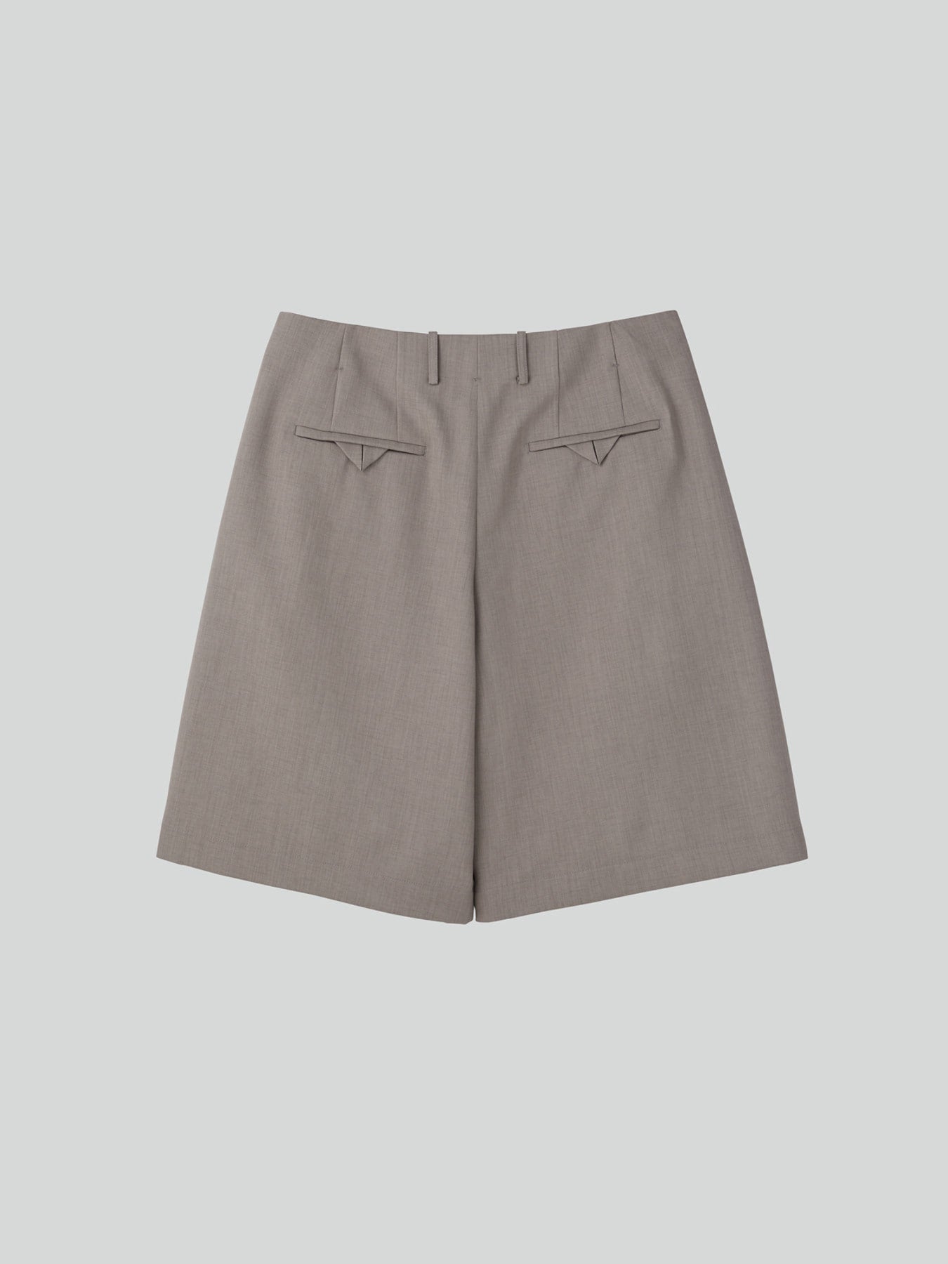 Recto - Tucked Detail Bermuda Pants (Sepia Grey) product image 5 | TRAB K-Fashion Australia