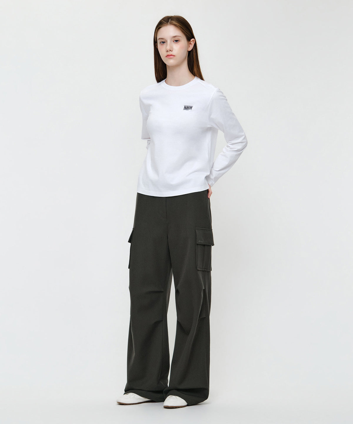 Marithe & Francois Girbaud - Parachute Cargo Pants (Gray Khaki) product image 4 | TRAB K-Fashion Australia