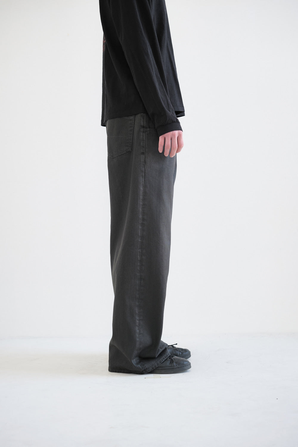 Hatchingroom - Waxed Jeans (Charcoal) product image 6 | TRAB K-Fashion Australia