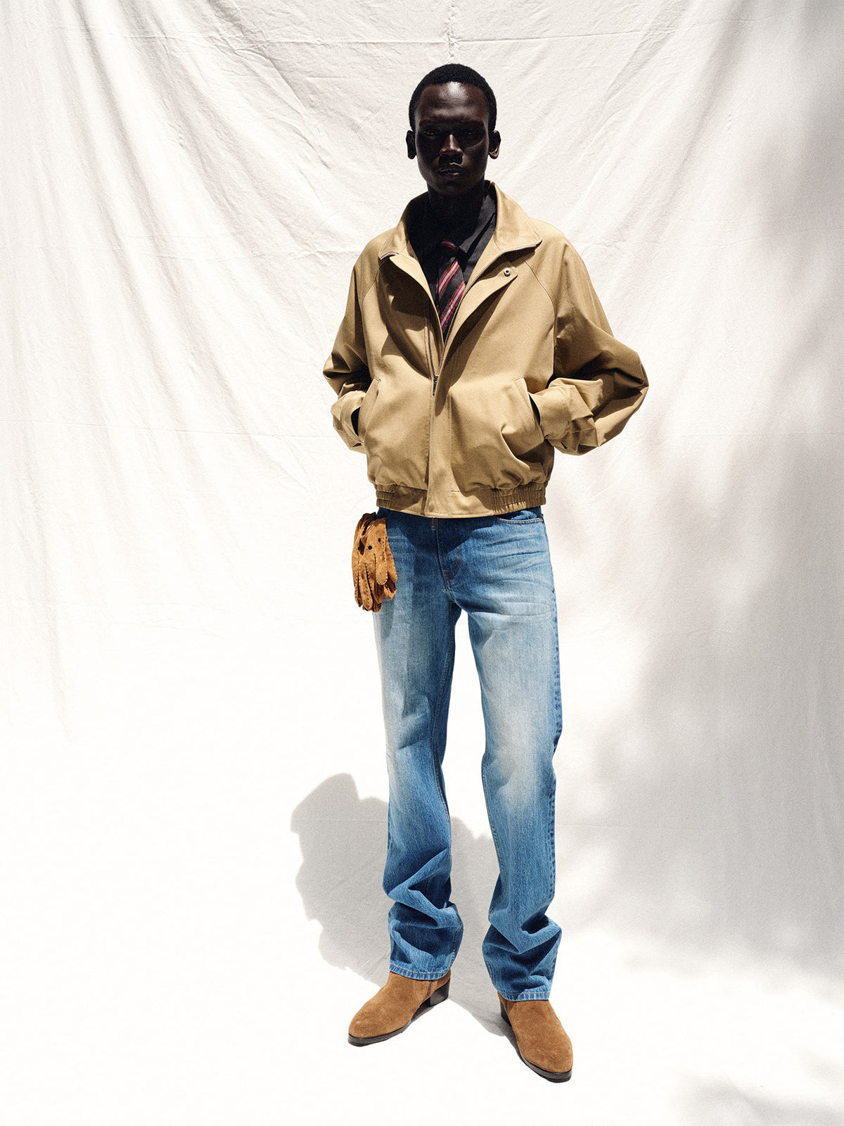 Tonywack - Cotton Stand Collar Blouson (Beige) product image 4 | TRAB K-Fashion Australia