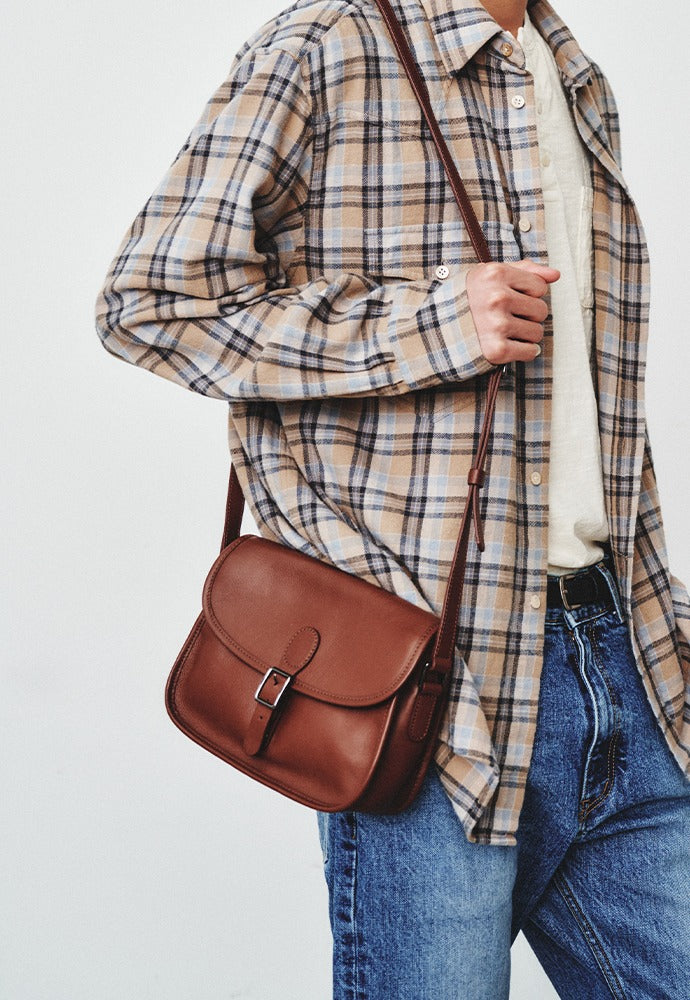 Art if acts - Cartridge Leather Bag (Tobacco) product image 1 | TRAB K-Fashion Australia