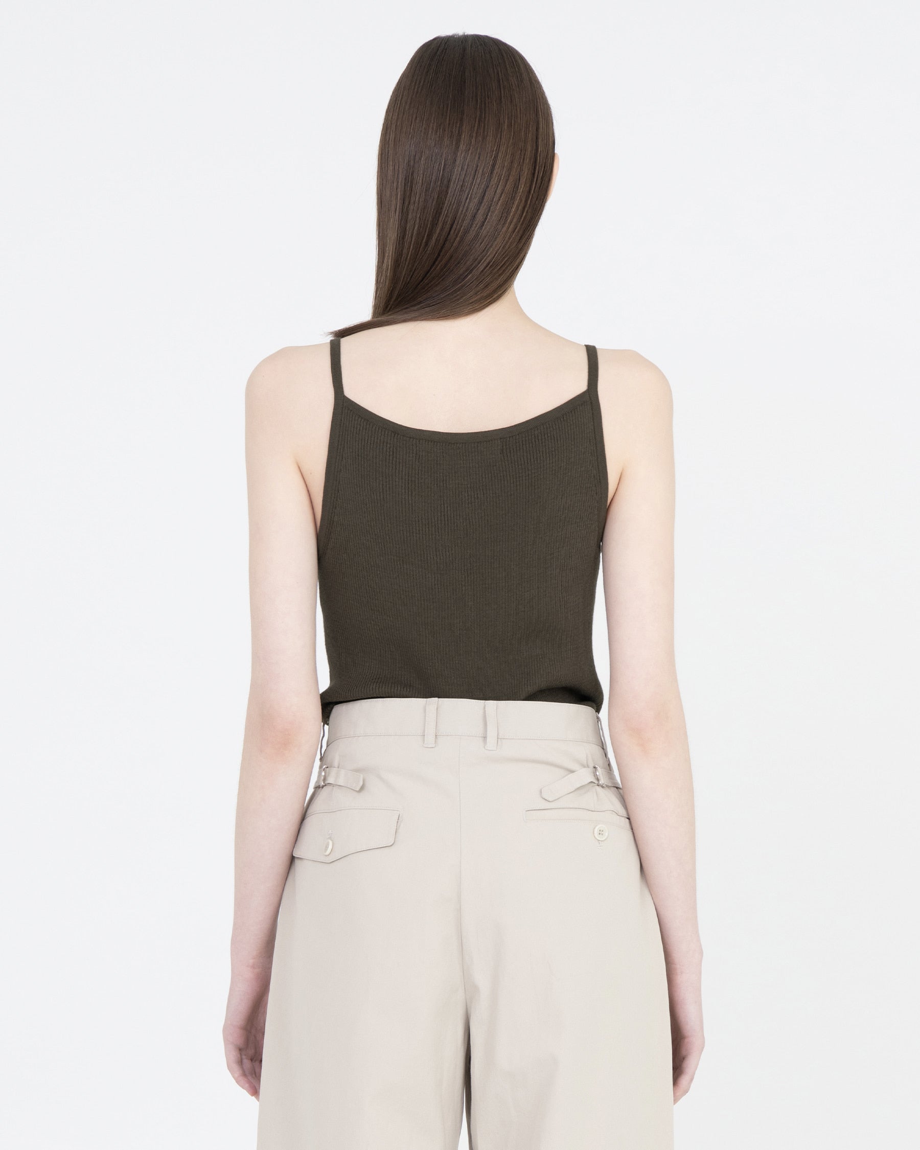 Brownyard - Square Knit Sleeveless (Brown) product image 2 | TRAB K-Fashion Australia