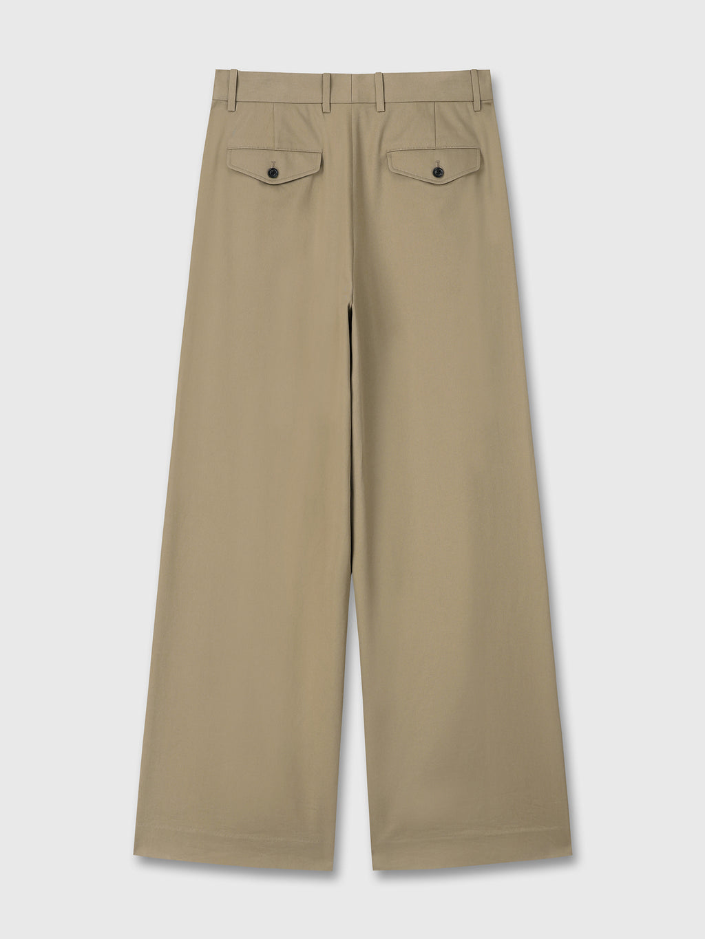 Tonywack - Cotton Tencel Double-Pleats Wide Pants (Khaki Beige) product image 8 | TRAB K-Fashion Australia