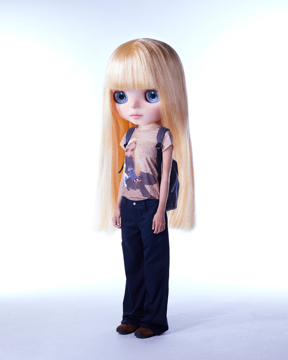 Coyseio - Coyseio X Blythe Check Boot Cut Pants (Navy) product image 4 | TRAB K-Fashion Australia
