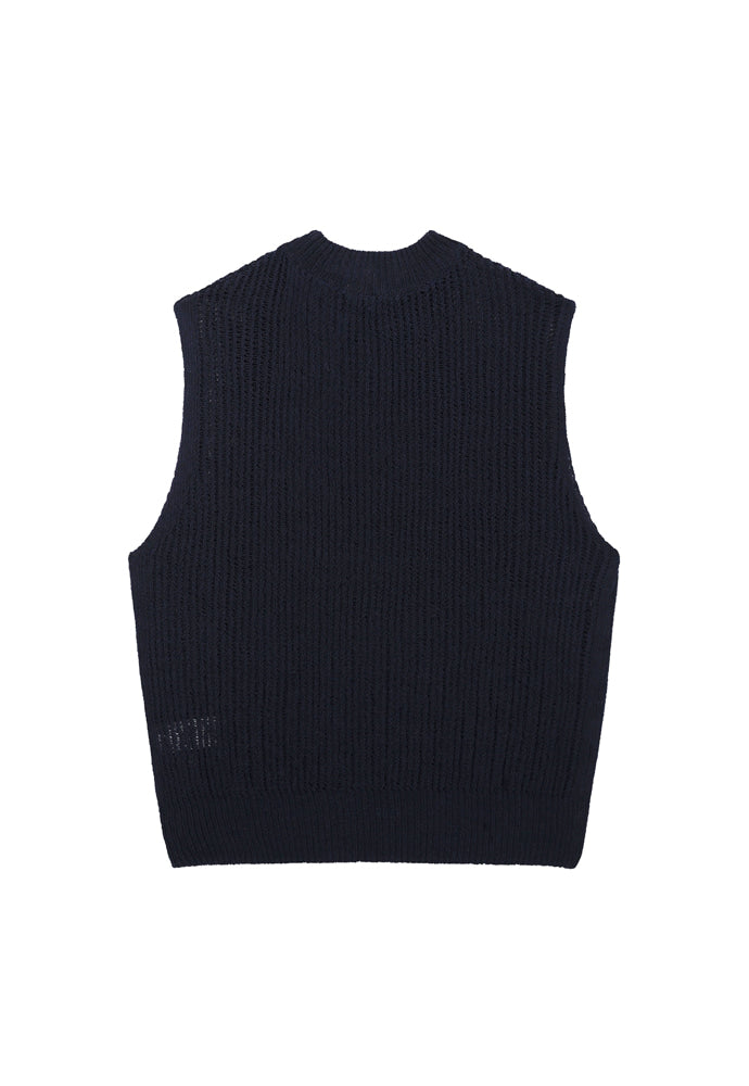 Art if acts - Plain Knit Vest (Navy) product image 6 | TRAB K-Fashion Australia