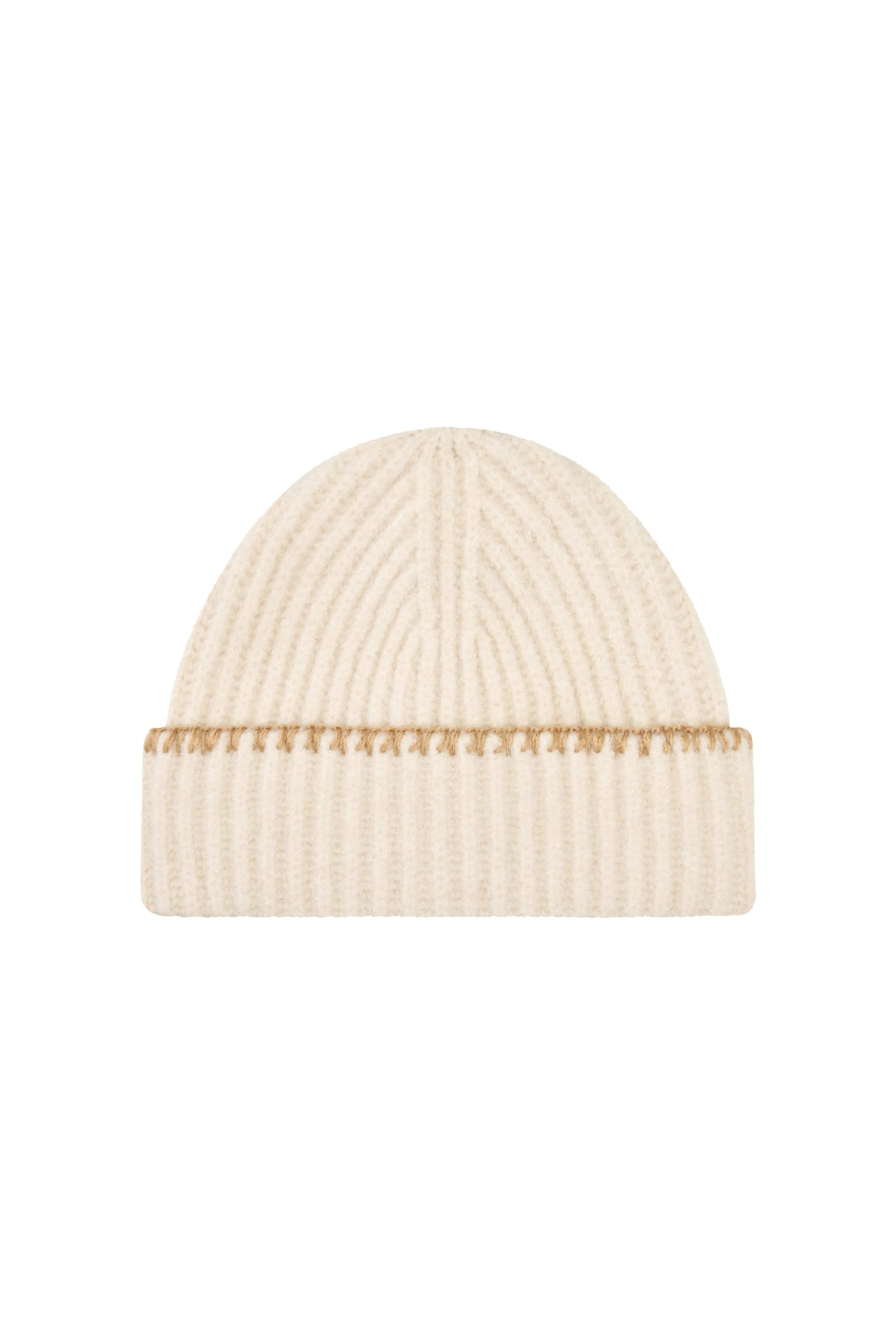 Emis - Blanket Stitch Beanie (Cream) product image 1 | TRAB K-Fashion Australia