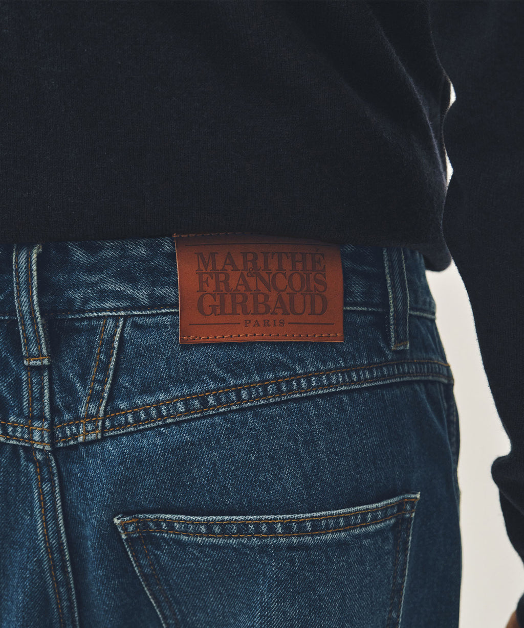 Marithe & Francois Girbaud - New M High Straight Denim Pants (Dark Blue) product image 2 | TRAB K-Fashion Australia