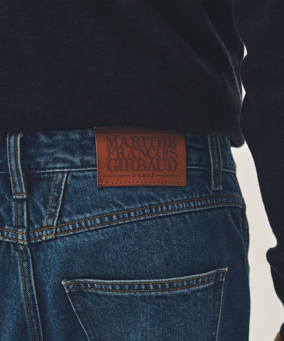 Marithe & Francois Girbaud - New M High Straight Denim Pants (Dark Blue) product image 2 | TRAB K-Fashion Australia