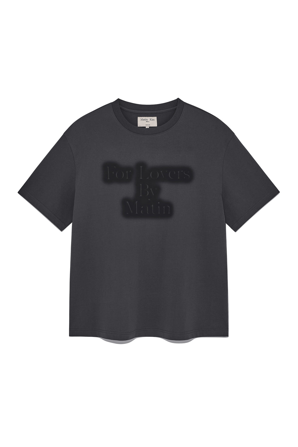 Matin Kim - For Lovers Logo Point Top (Charcoal) product image 1 | TRAB K-Fashion Australia