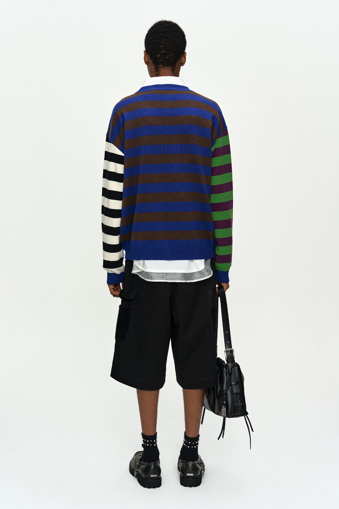 Andersson Bell - Boy's Heart Message Crew-Neck Sweater (Blue/Green) product image 2 | TRAB K-Fashion Australia