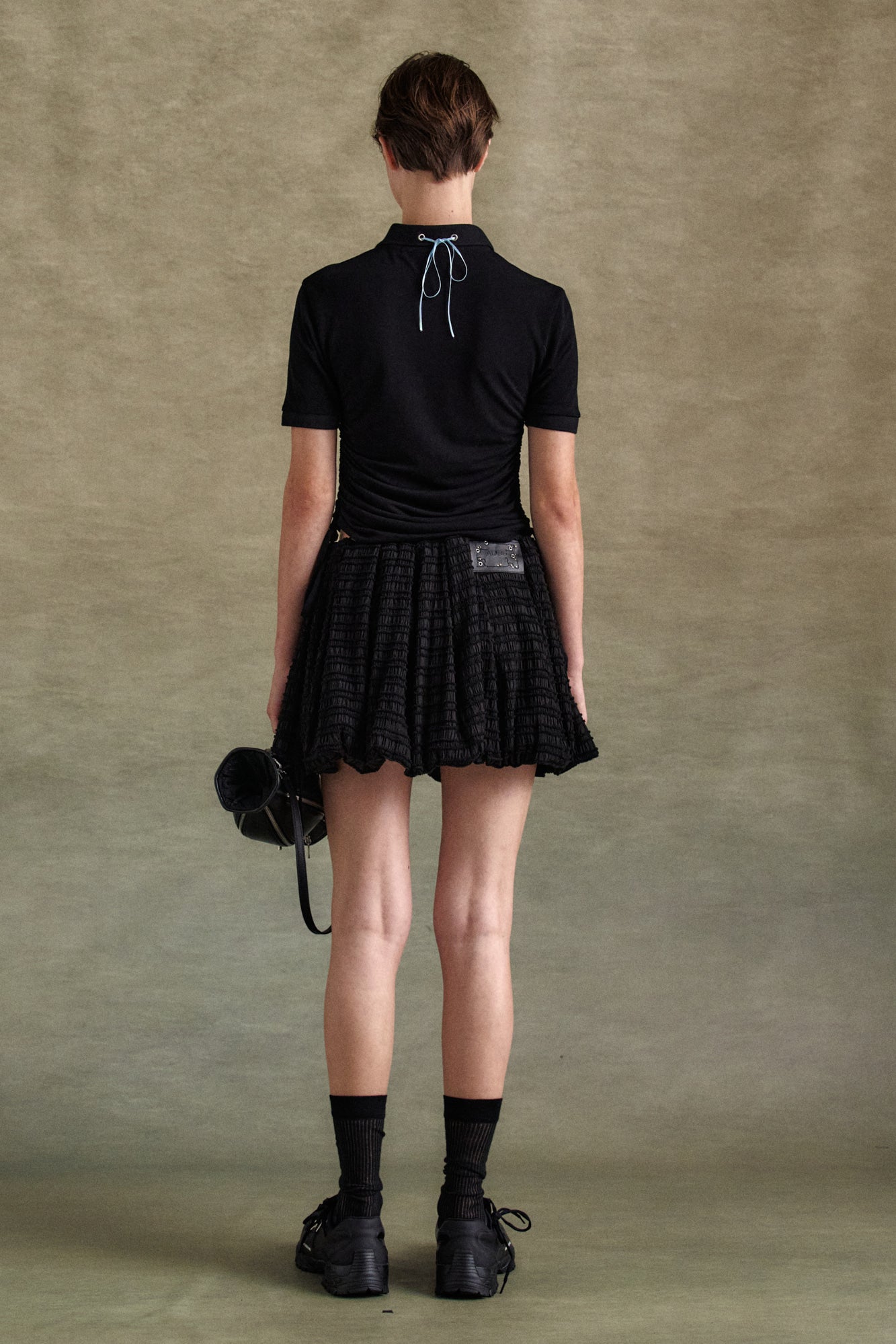 Andersson Bell - Halter String Piqué Polo Shirts (Black) product image 3 | TRAB K-Fashion Australia