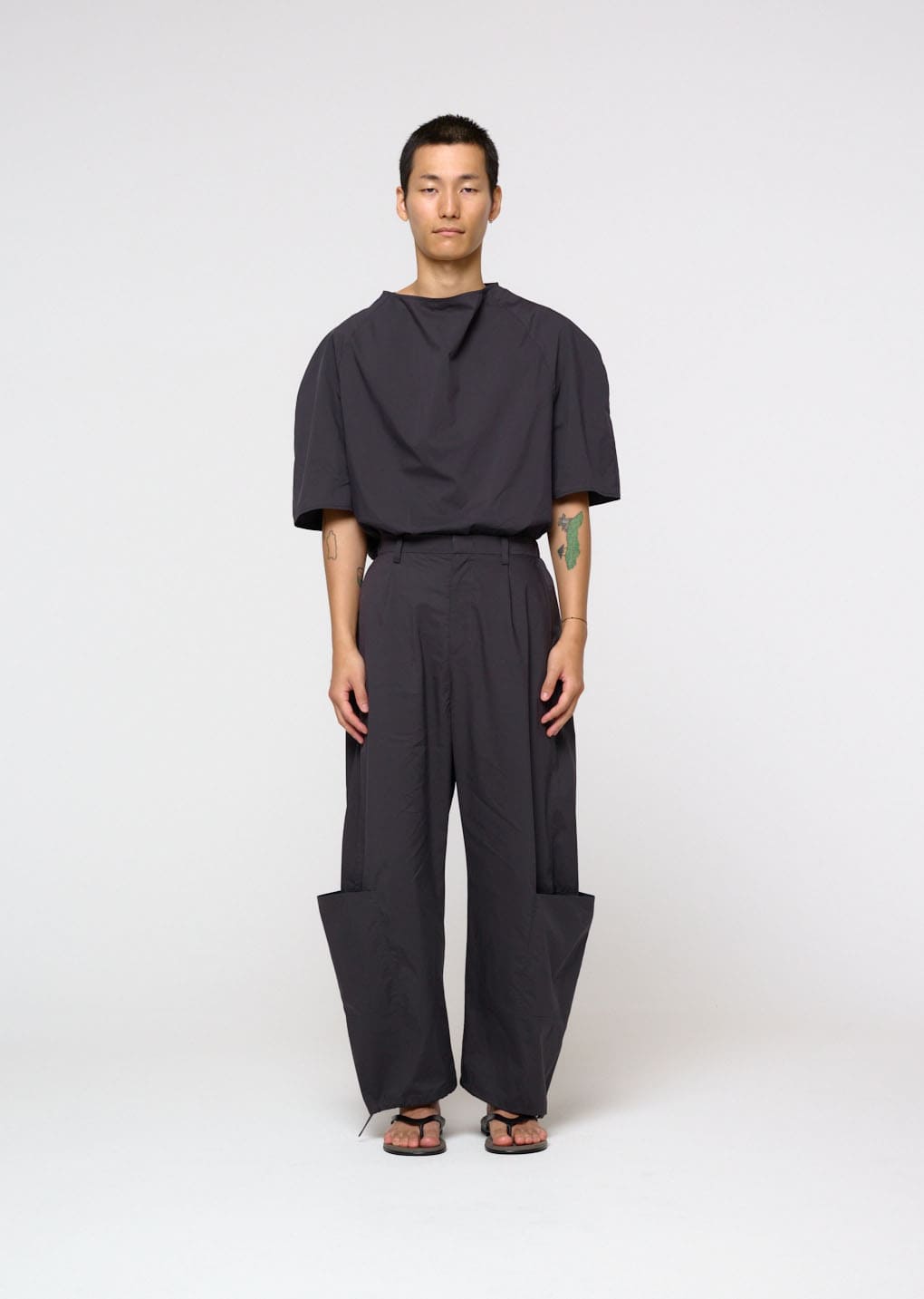 Amomento - Pocket Work Pants (Charcoal) product image 2 | TRAB K-Fashion Australia