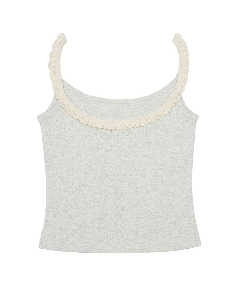 Coyseio - Vintage Puppy Lace Sleeveless Light Melange product image 14 | TRAB K-Fashion Australia