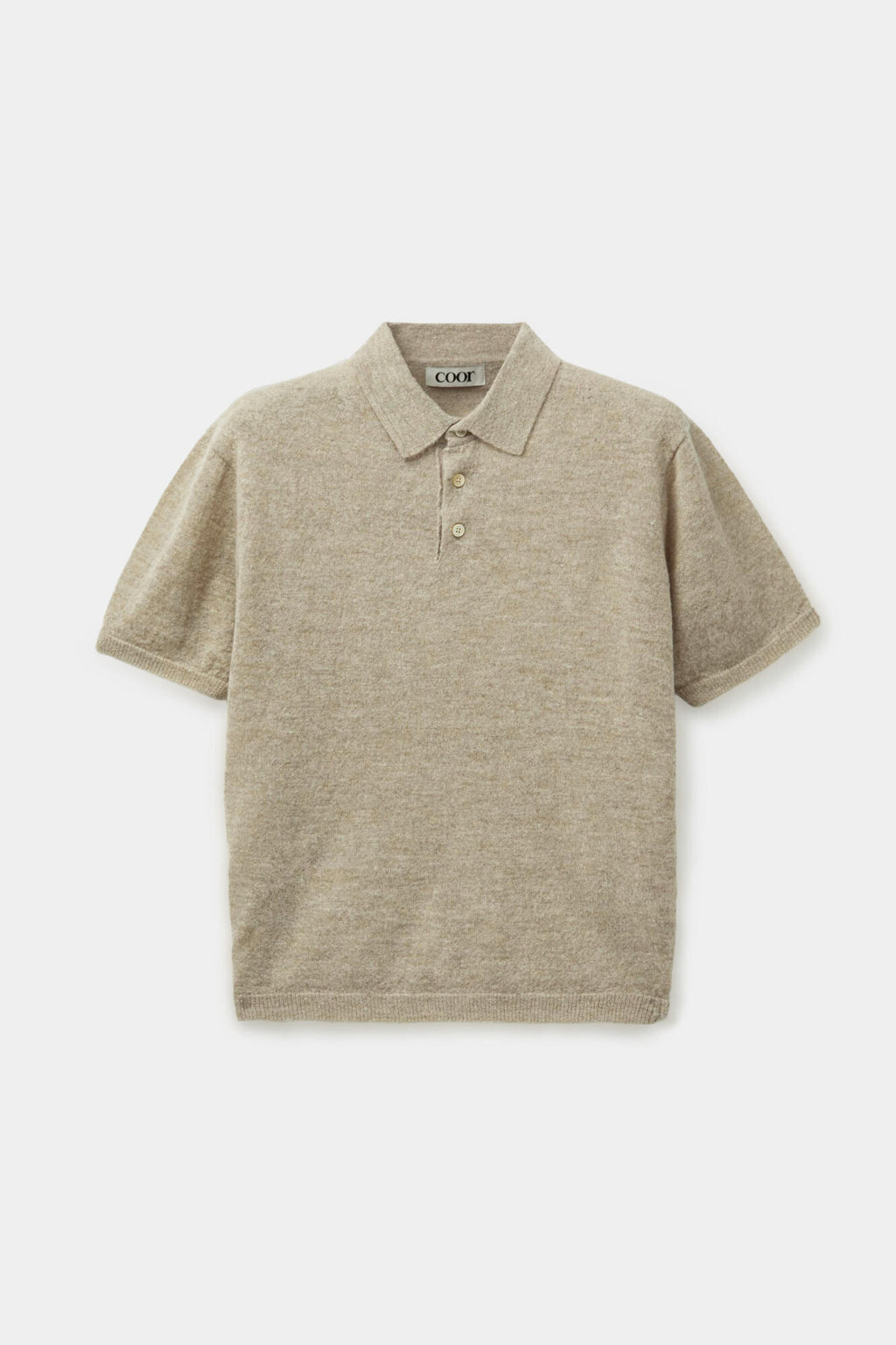 Coor - Haily Alpaca Blend Polo Knit (Melange Beige) product image 1 | TRAB K-Fashion Australia
