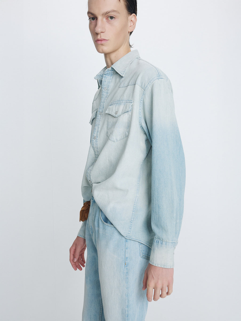 Tonywack - Flared-Leg Denim Jeans (Faded Light Blue) product image 5 | TRAB K-Fashion Australia