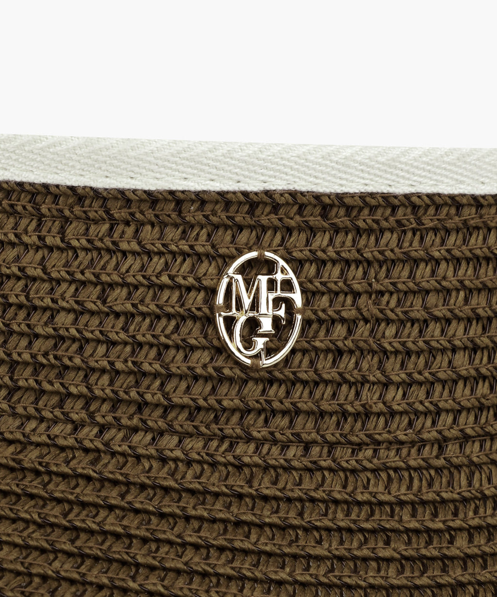 Marithe & Francois Girbaud - Circle Logo Wide Sun Visor (Ivory) product image 4 | TRAB K-Fashion Australia