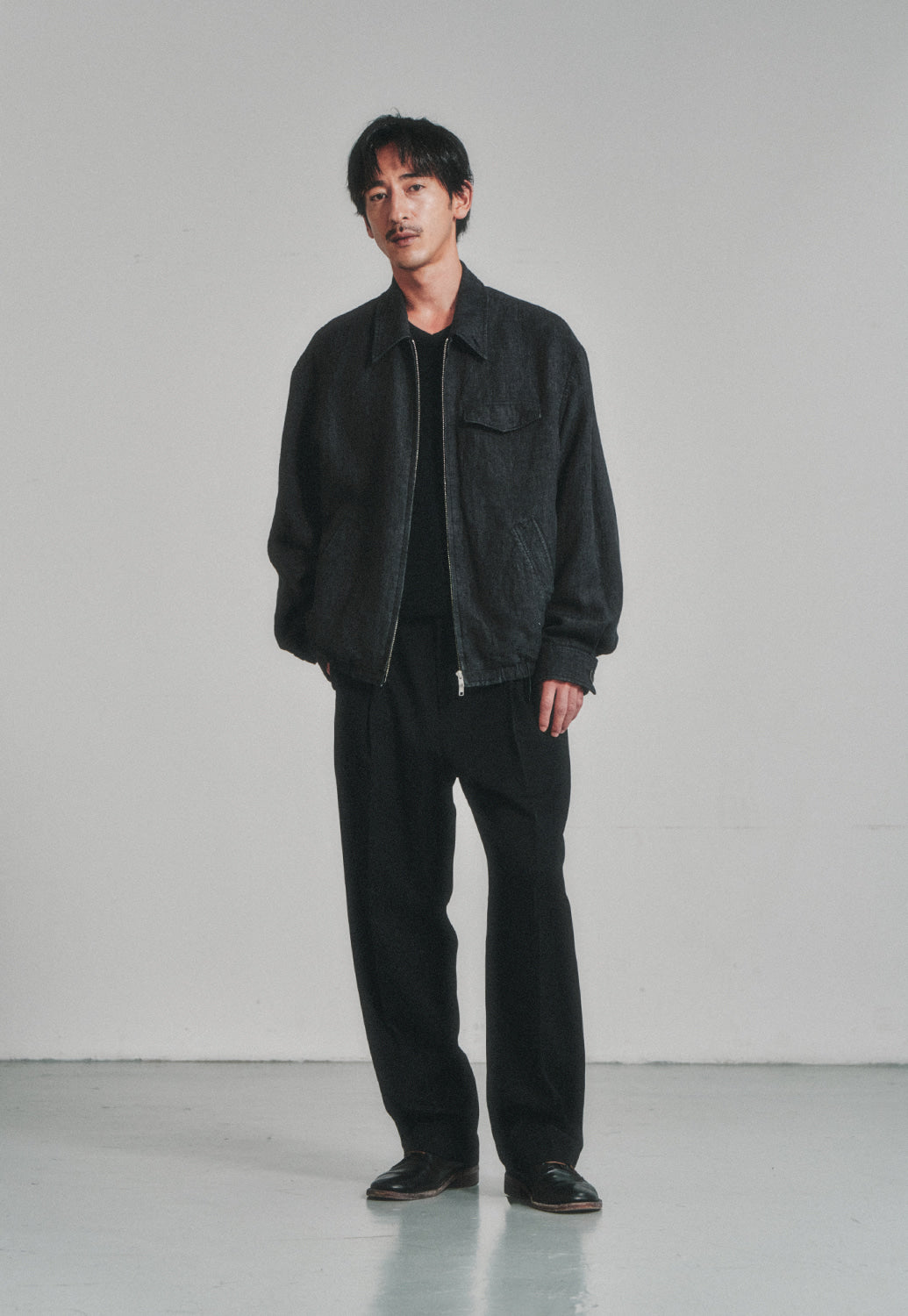 Art if acts - Linen Pocket Blouson (Black) product image 5 | TRAB K-Fashion Australia