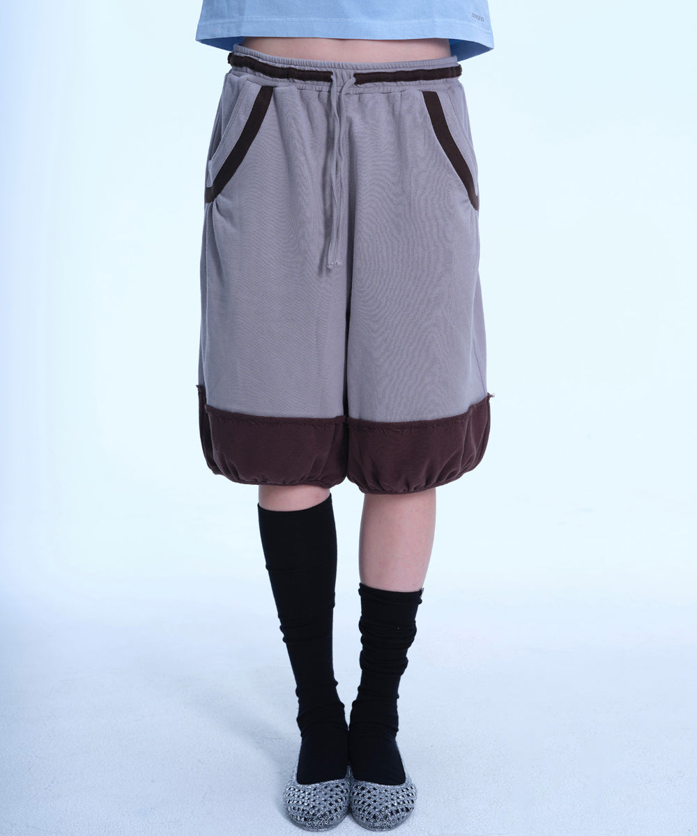 Coyseio - Pumpkin Sweat Shorts (Grey) product image 6 | TRAB K-Fashion Australia