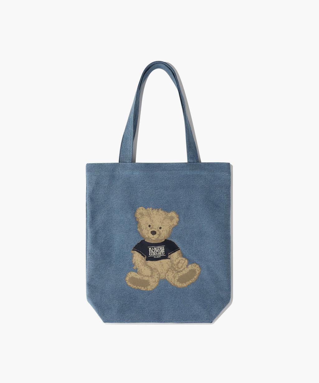 Marithe & Francois Girbaud - Doodle Bear Eco Bag (Blue) product image 1 | TRAB K-Fashion Australia