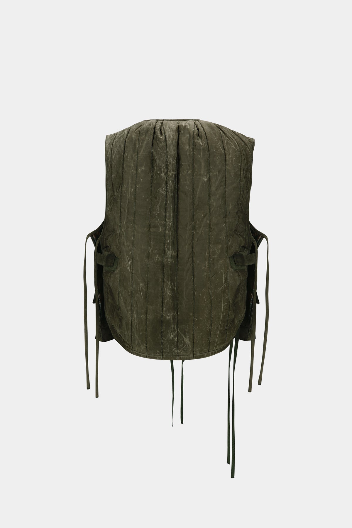 Andersson Bell - Wax Coated Padded Turtle Vest (Khaki) product image 10 | TRAB K-Fashion Australia