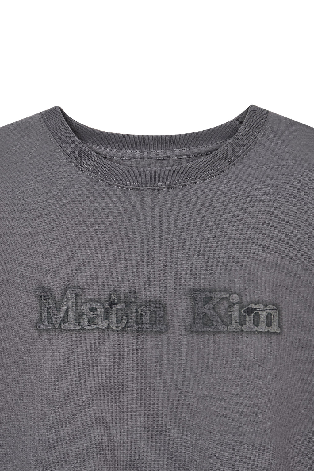 Matin Kim - Vintage Logo Graphic Top (Charcoal) product image 3 | TRAB K-Fashion Australia