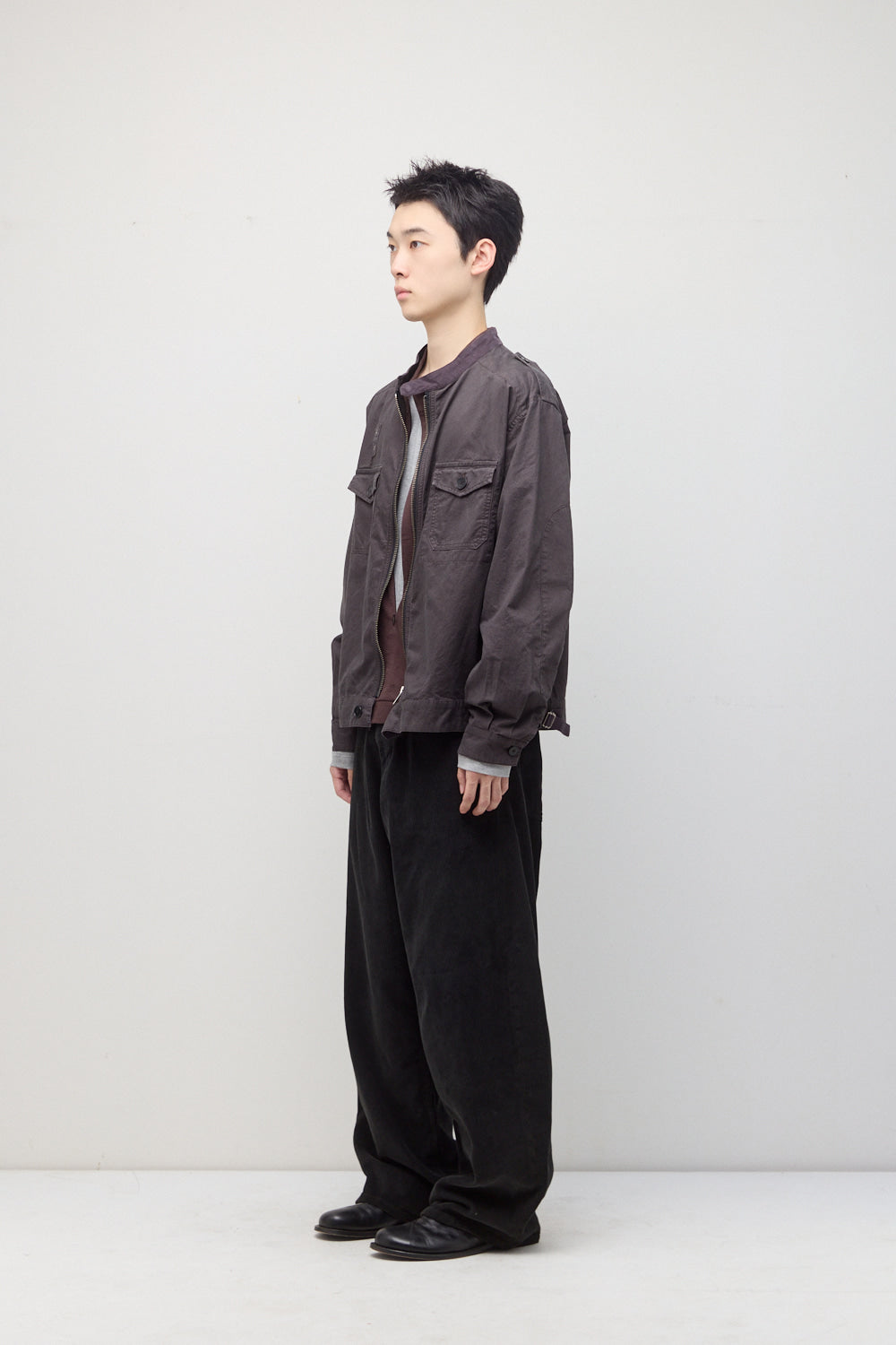 Hatchingroom - Police Jacket (Purple Charcoal) product image 4 | TRAB K-Fashion Australia