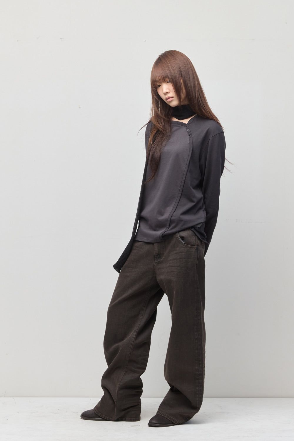 Hatchingroom - VTG Waxed Jeans (Dark Brown) product image 13 | TRAB K-Fashion Australia