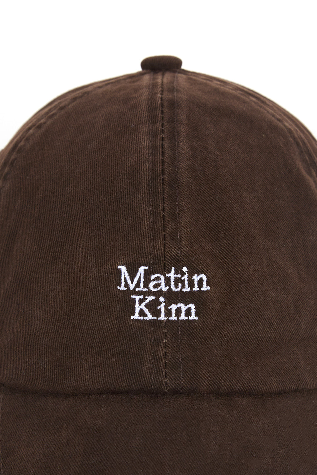 Matin Kim - Matin Mini Logo Ball Cap (Brown) product image 4 | TRAB K-Fashion Australia