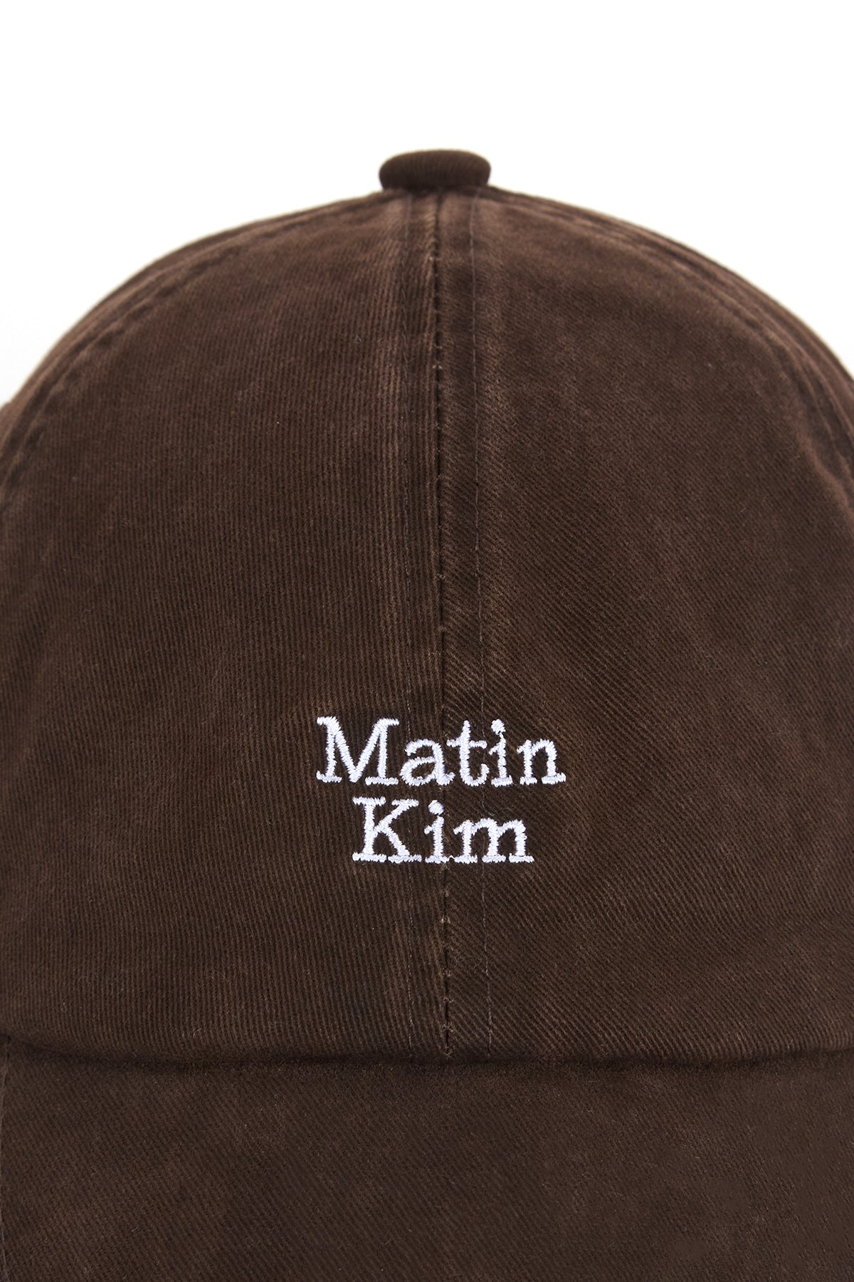 Matin Kim - Matin Mini Logo Ball Cap (Brown) product image 4 | TRAB K-Fashion Australia