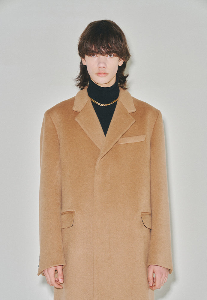 Tonywack - Cashmere Single-Breasted Tailored Coat (Camel) product image 6 | TRAB K-Fashion Australia