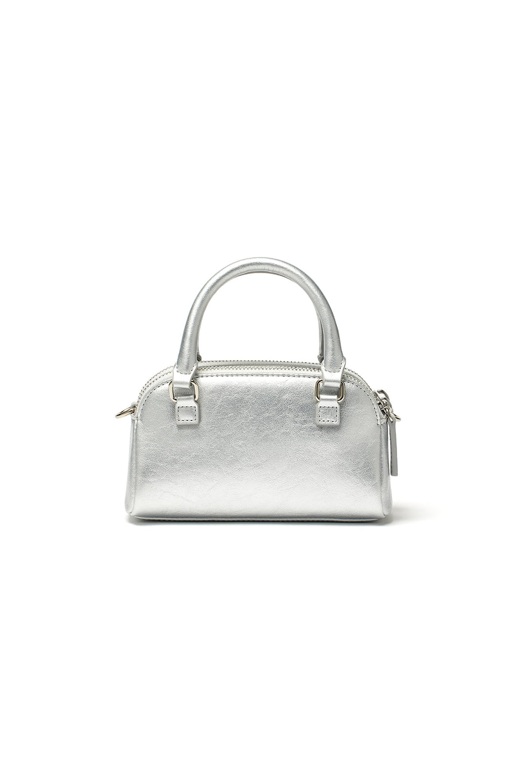 Matin Kim - Double Zipper Mini Cross Bag (Silver) product image 2 | TRAB K-Fashion Australia