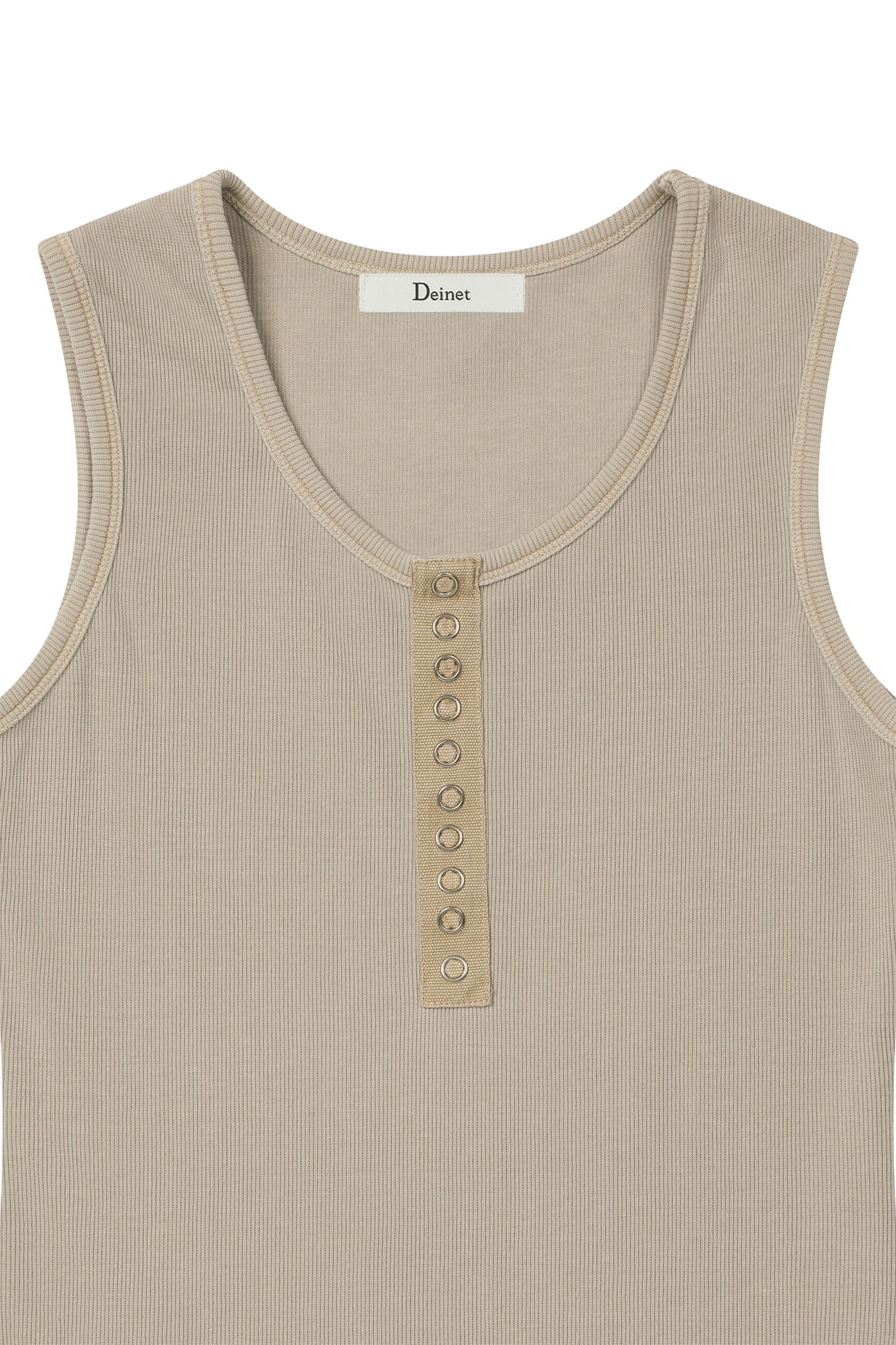 Deinet - Ring Point Pigment Sleeveless (Oatmeal) product image 3 | TRAB K-Fashion Australia