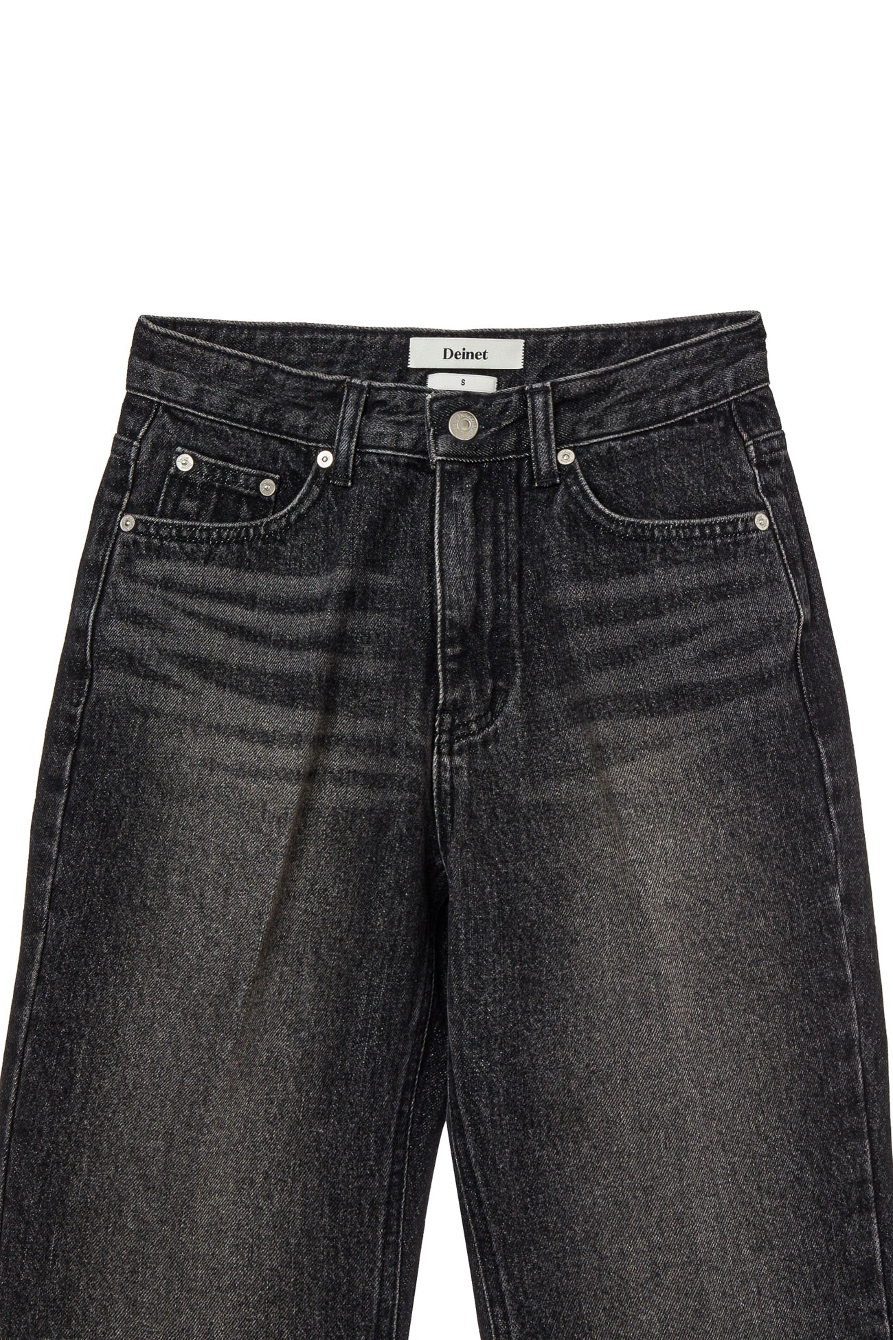 Deinet - Slim Semi Bootcut Denim (Black) product image 3 | TRAB K-Fashion Australia