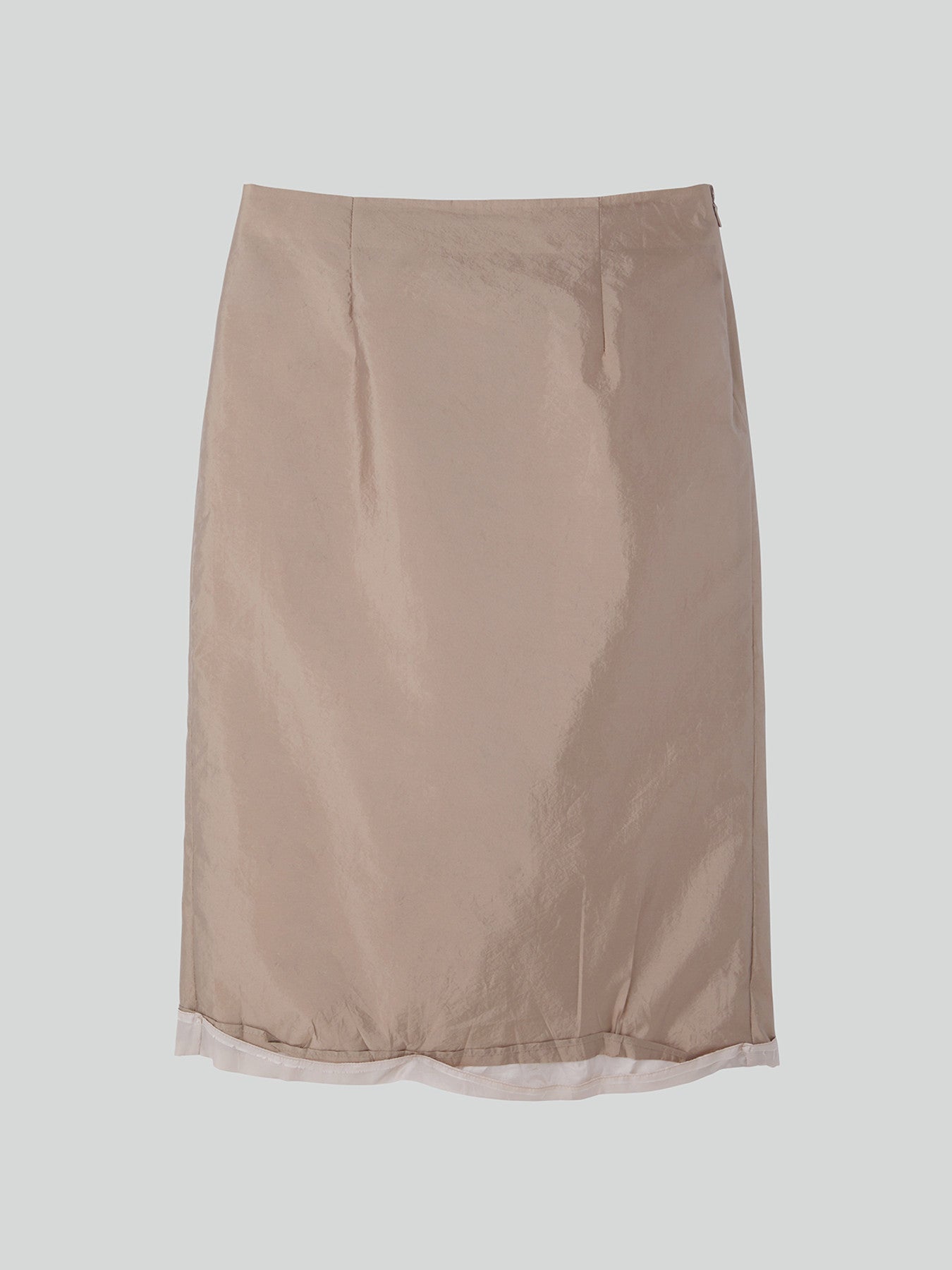 Recto - Layered Detail Midi Skirt (Sepia Beige) product image 5 | TRAB K-Fashion Australia