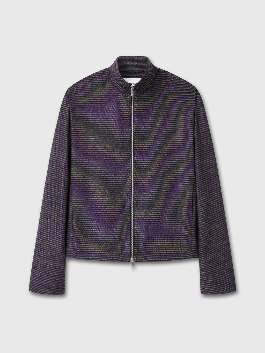 Tonywack - Brushed Stripe Full Zip Jumper (Purple Multi Stripe) product image 9 | TRAB K-Fashion Australia