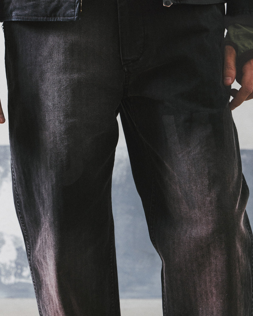 Eastlogue - Army Mil Printed Chino Pants (Black Herringbone) product image 4 | TRAB K-Fashion Australia