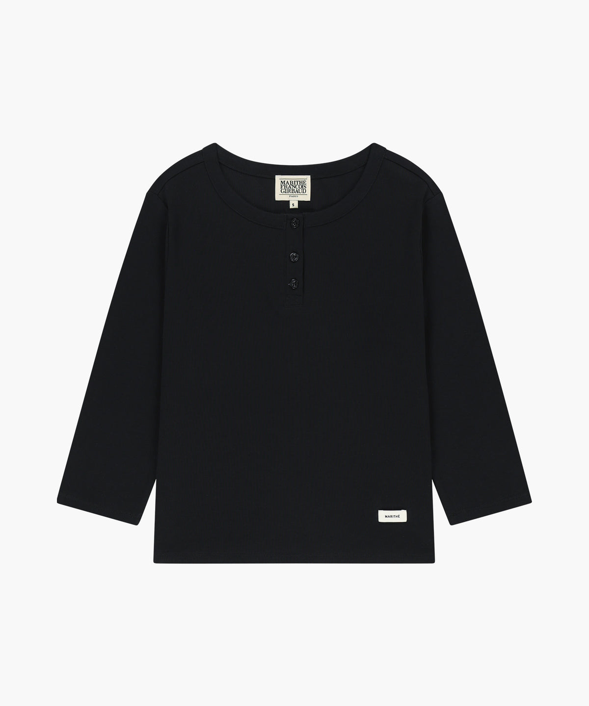 Marithe & Francois Girbaud - Basic Henley Neck 3/4 Sleeve (Black) product image 5 | TRAB K-Fashion Australia