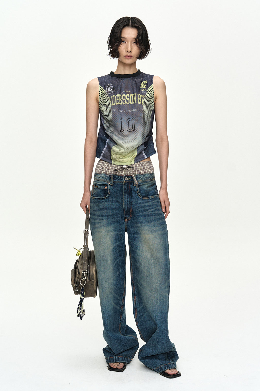 Andersson Bell - Racing Reworked Sleeveless (Green/Black) product image 2 | TRAB K-Fashion Australia
