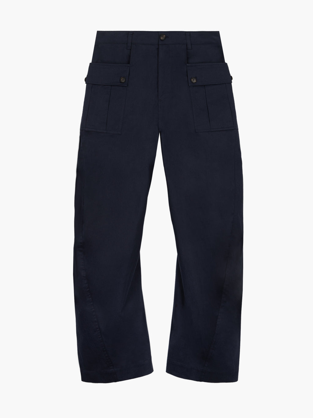 Jiyong Kim - Curved Trousers (Navy) product image 9 | TRAB K-Fashion Australia
