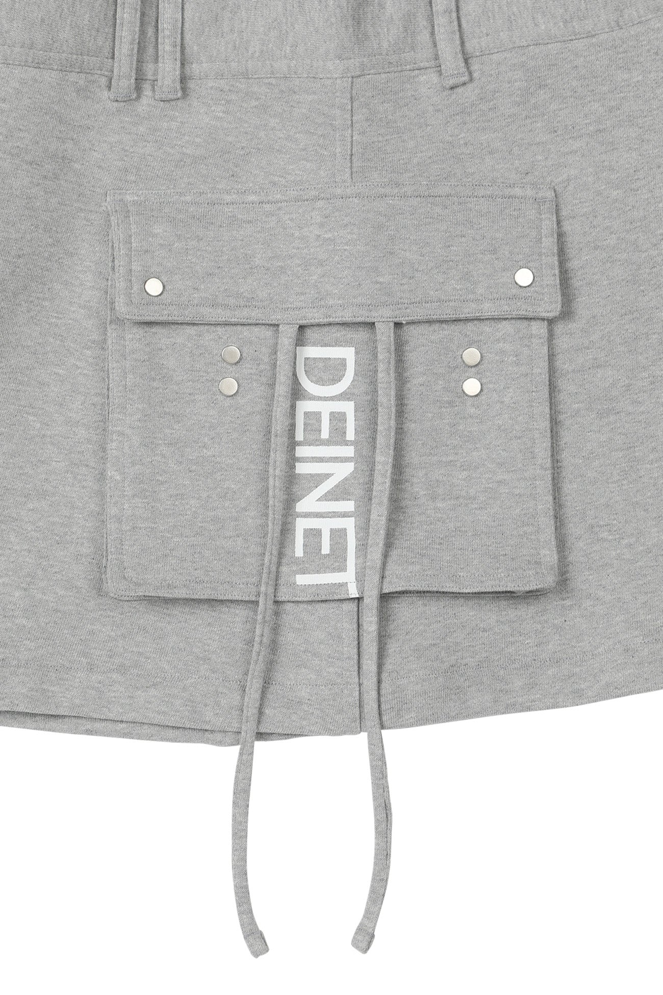 Deinet - Jersey Mini Skirt (Melange Grey) product image 13 | TRAB K-Fashion Australia