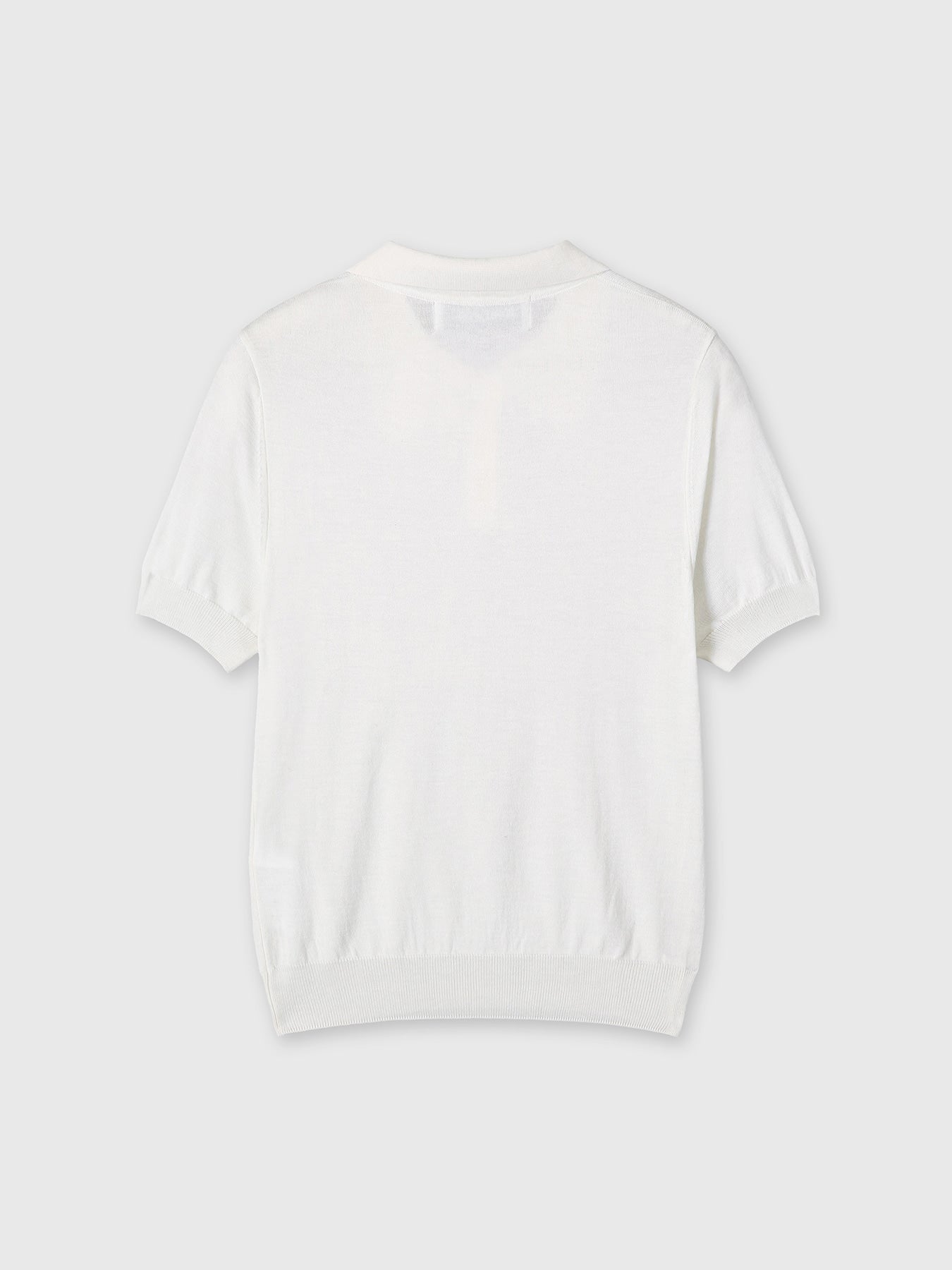 Tonywack - Silk Cotton Polo Shirt (Off White) product image 8 | TRAB K-Fashion Australia