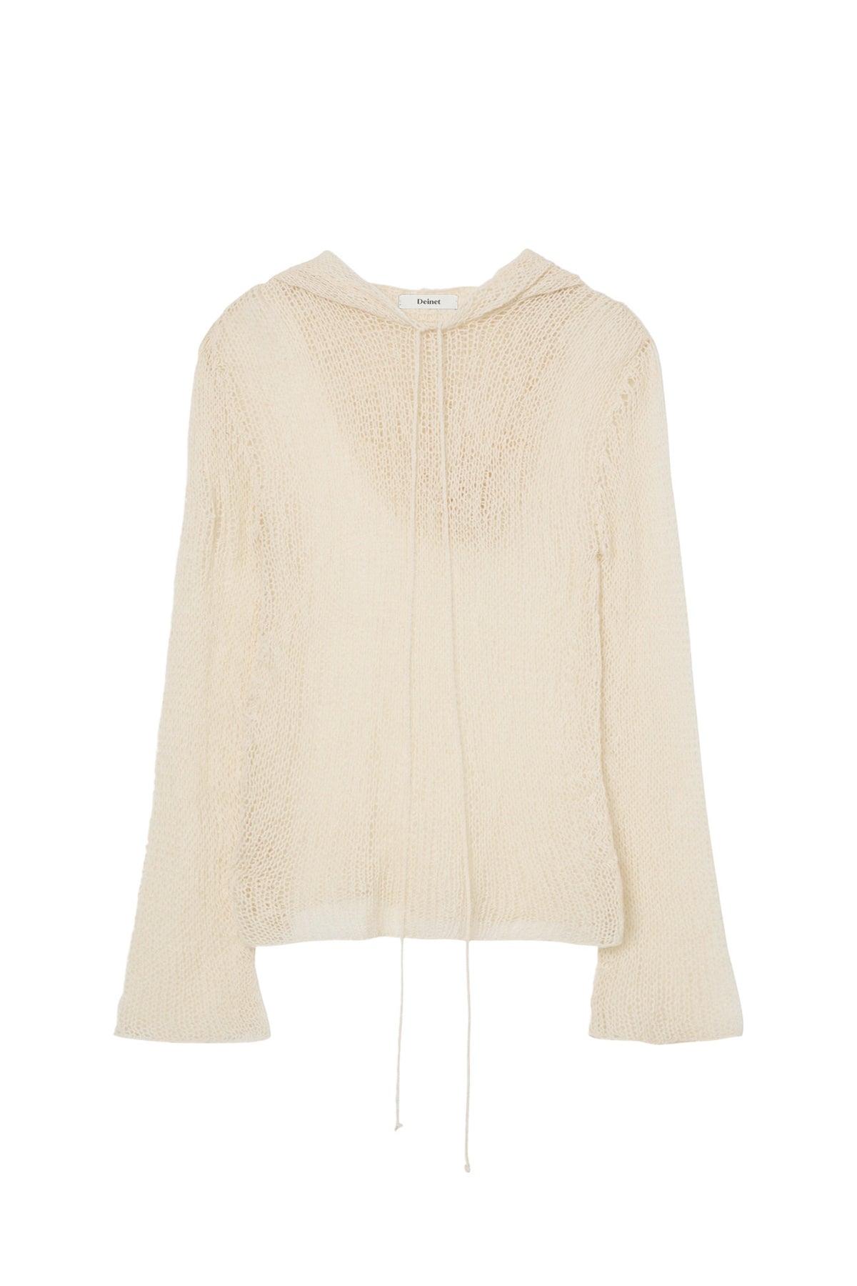 Deinet - Loose Mesh Knit Hoodie (Ivory) product image 1 | TRAB K-Fashion Australia