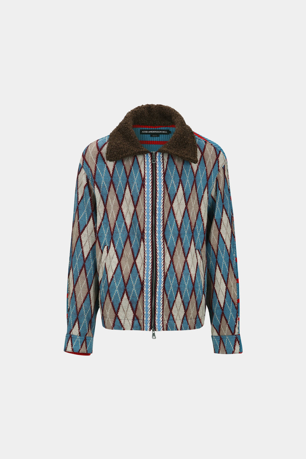 Andersson Bell - Argyle & Stripe Half Zip-Up Cardigan (Multi) product image 9 | TRAB K-Fashion Australia
