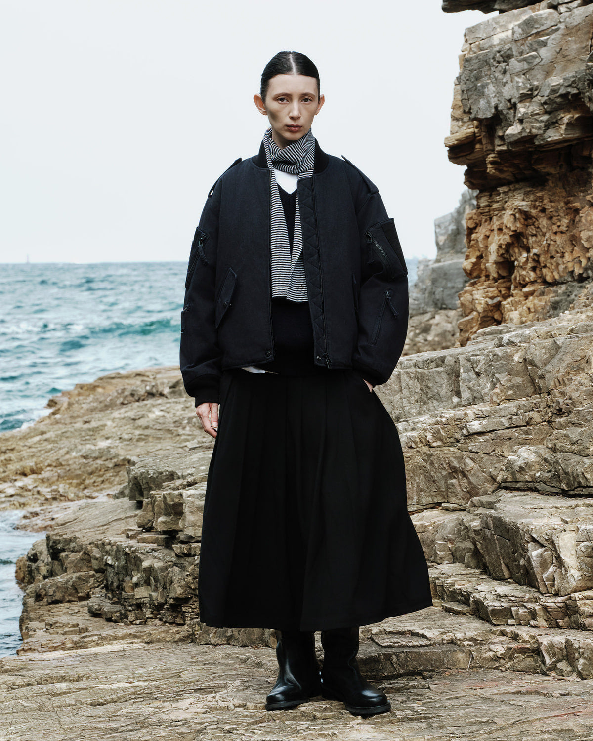 Eastlogue - Royal Flight Jumper (D.navy) product image 1 | TRAB K-Fashion Australia