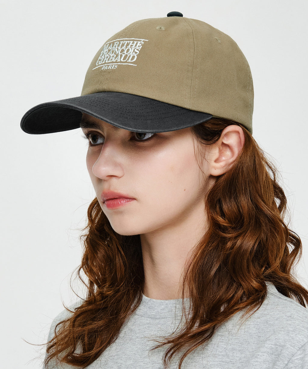 Marithe & Francois Girbaud - Small Classic Logo 6panel Color Block Cap (Gray) product image 6 | TRAB K-Fashion Australia