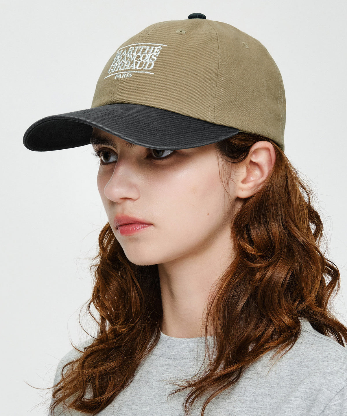 Marithe & Francois Girbaud - Small Classic Logo 6panel Color Block Cap (Gray) product image 6 | TRAB K-Fashion Australia