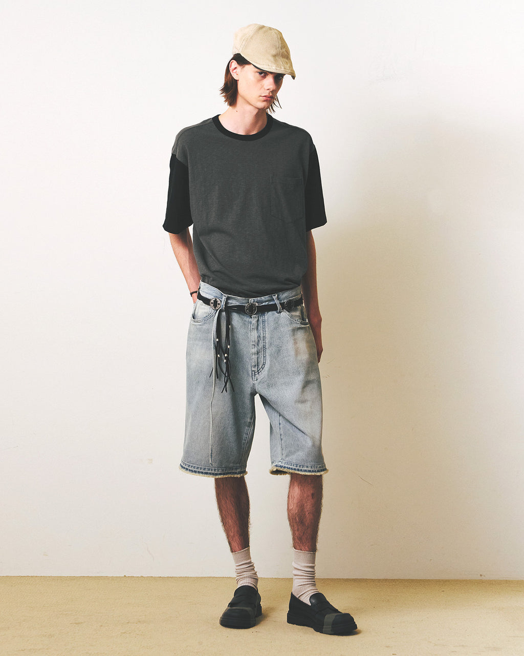 Eastlogue - Rally Club Ringer T-shirts (Charcoal & Black) product image 1 | TRAB K-Fashion Australia